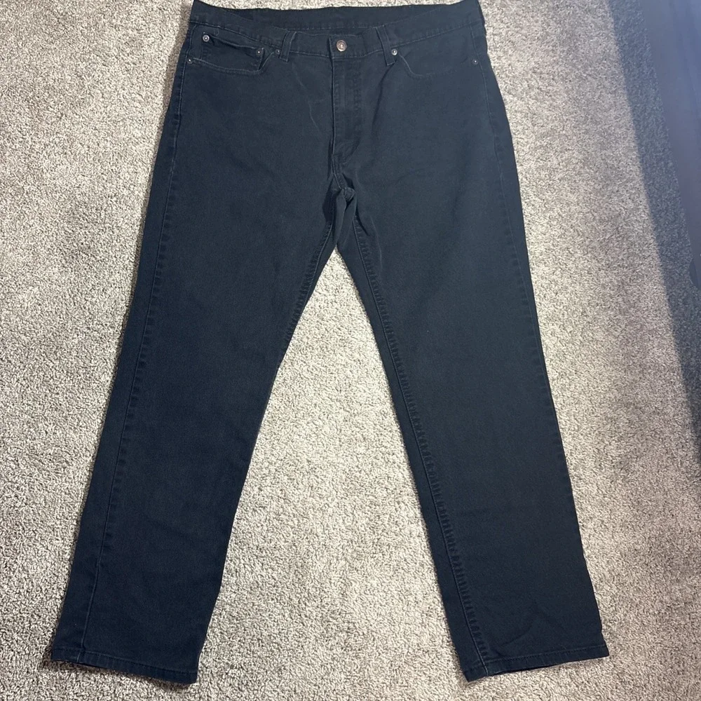 Levis 541 Athletic Taper Jeans Mens W38 L32 Black Denim Pants 18181-0019